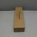 KAMANINA Curtain Rods for Windows 48 to 84 Inch, Antique Bronze Heavy Duty Curtain Rod Adjustable, 7/8 Inch Single Decorative Drapery Rod 32 to 86 Inch(2.6-7.1Ft), Netted Texture End