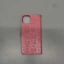 CCSmall for Apple iPhone 13 (6.1 Inch) Cartoon Cute Wallet Case,Cat Dog Style Flip Phone Cover with ID Card Holder PU Leather Cases for Apple iPhone 13 MG Pink