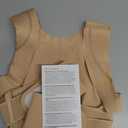 Fit Geno Posture Corrector for Women Invisilite: Invisible Lightweight Back Brace for Neck Shoulder & Upper Back Pain Relief - Improve Posture Correct Hunchback Slouching Under Clothes Large (L (Under Bust 32"- 38"), Beige)