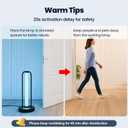 UV Light Sanitizer, 60W Ultraviolet Light with Ozone, UV Lamp with Remote Control & 3 Speed Timings, Home Disinfection Device, Dust Mites Remover, Ultraviolet Sanitizer for Room, Home, Hotel, Office