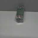 5 x Christmas Press on Nails Medium Red Glue on Candy Stripe Cane Mistletoe Design Xmas Acrylic Stiletto Bling Manicure False Nails 24 Pcs