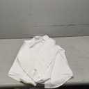 Calvin Klein Boys' Long Sleeve Slim Fit Dress Shirt, Button-Down Style with Cuffs & Shirttail Hem (14, White)