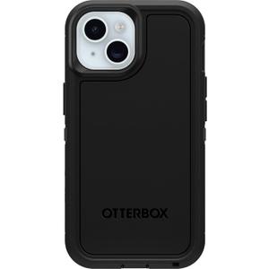 OtterBox iPhone 16e, 15, 14, & 13 Defender Series XT Case - Black, screenless, Rugged, Snaps to MagSafe, Lanyard Attachment