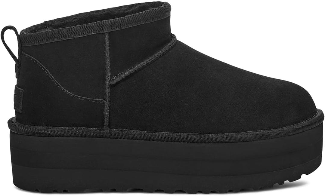 UGG Women's Classic Ultra Mini Platform Boot (7, Black)