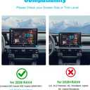 Phone Holder Mount for Toyota RAV4 Accessories 2026 Navigation Screen Car Cell Phone Mount for Toyota RAV4 XSE Limited Hybrid GR Sport Smartphones Interior 360 Degree Rotation(with 12.9-Inch Screen)
