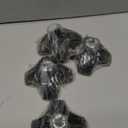 4 Pack Cane Tips, Crutch Tips Self Standing Cane Base for Most Walking, Non-Slip Replacement Rubber Cane Tip, Heavy Duty 4 Prong Rubber Cane Foot Pad (Black)