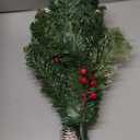 33" 2 Pack Outdoor Christmas Tree Urn Fillers 8 Modes Timer Battery Operated Christmas Decorations Outdoor Indoor Pinecones Berries Tripod Stakes Yard Porch Lawn