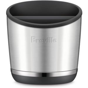 Breville BEA502BSS Knock Box 20 Espresso Machine Accessory, 20 Puck Capacity, Brushed Stainless Steel