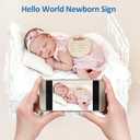 Esmorah Baby Gift Set, Baby Shower Gifts, Monthly Baby Milestone Signs & Baby Clothes Dividers Organizer(21 pcs), Hello World Sign - Unique Newborn Gifts for Boys and Girls (Pink)