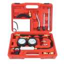 MultiFunction Cylinder Leak Down Tester Automotive Kit,Gasoline Engine Compression Tester,Dual Gauge Leakdown Detector Tool Set for Pressure Check & Leakage Rate Test on Cars,Motorcycles,Trucks...