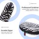 XANAD EyeGlass Case Hard Shell for Sunglasses/Blue Light Glass/Safety Glasses/Reading Glass/Night Driving Glasses(Zebra Pattern) (Zebra Animal Print)