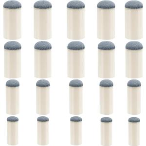 20pcs Slip On Pool Cue Tips, 4 Sizes Pool Queue Stick Tips Replacement Kit, Billiard Cue Sticks Tips Pool Cue Repair Kit Pool Table Accessories (9mm/ 10mm/ 12mm/ 13mm, Each Size 5pcs)
