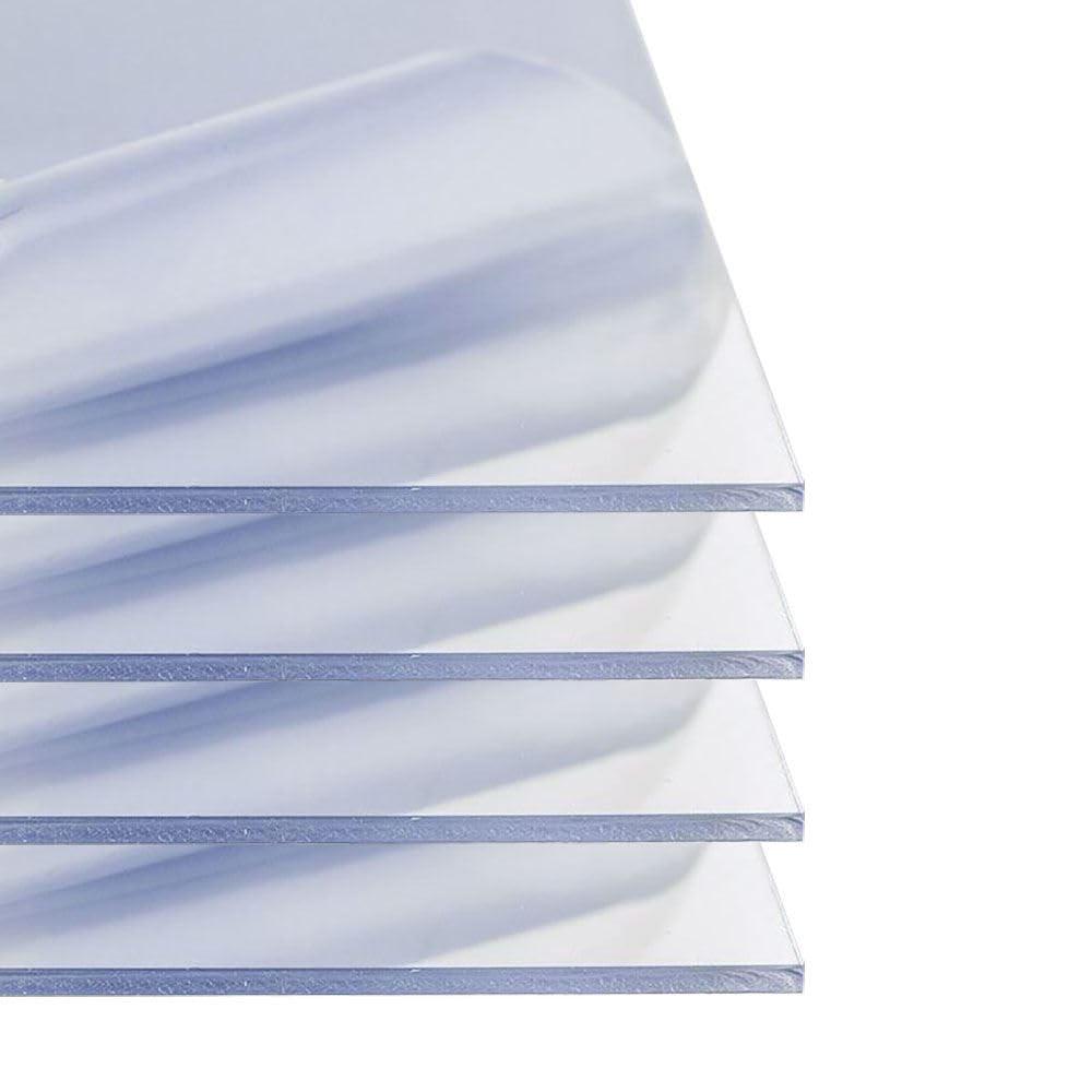 Online Metal Supply 0.118"" (1/8"") x 24"" x 48"", Polycarbonate Plastic Sheet, Clear, (4 Pack)