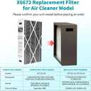 2 Pack 6672 MERV 16 Filter 16x25x5'', Carbon-Clean HVAC Furnace Air Filter Compatible with Lennox HCC16-28 Healthy Climate Home Furnace Filter for HVAC System, Part Number HCF16-16, HCF16-10