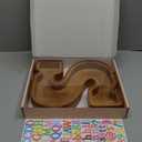 Wooden Letter Piggy Bank for Kids Larger Letter Piggy Bank for Boys and Girls Personalized Piggy Bank Initial Coin Bank Wood Kids Money Bank for Birthday and Festival
