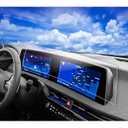 2023 2024 2025 Kia EV6 Screen Protector for 2024 2023 2022 Kia EV6 Dual 12.3Inch Plastic Screen Protector HD Touchscreen Protective Film (2Pcs)