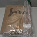 Brown Curtains for Living Room Back Tab Modern Farmhouse Semi Sheer Curtains 96 Inches Long 2 Panels Set Muted Neutral Window Curtain for Dining Room Bedroom 52x96