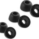 Replacement Foam Ear Tips for bmani T16 / occiam T17 / TAGRY X08 Wireless Earbuds, Ultimate Comfort, 3 Pairs (S/M/L, Black)