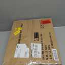 Furnulem Nightstand with 3 Drawers and 2-Tier Shelf, Fabric Small Dresser Organizer Vertical Storage Tower for Bedroom, Closet, Hallway, Nursery, End Table Side Furniture, Sturdy Steel Frame, Wood Top (Rustic Brown)