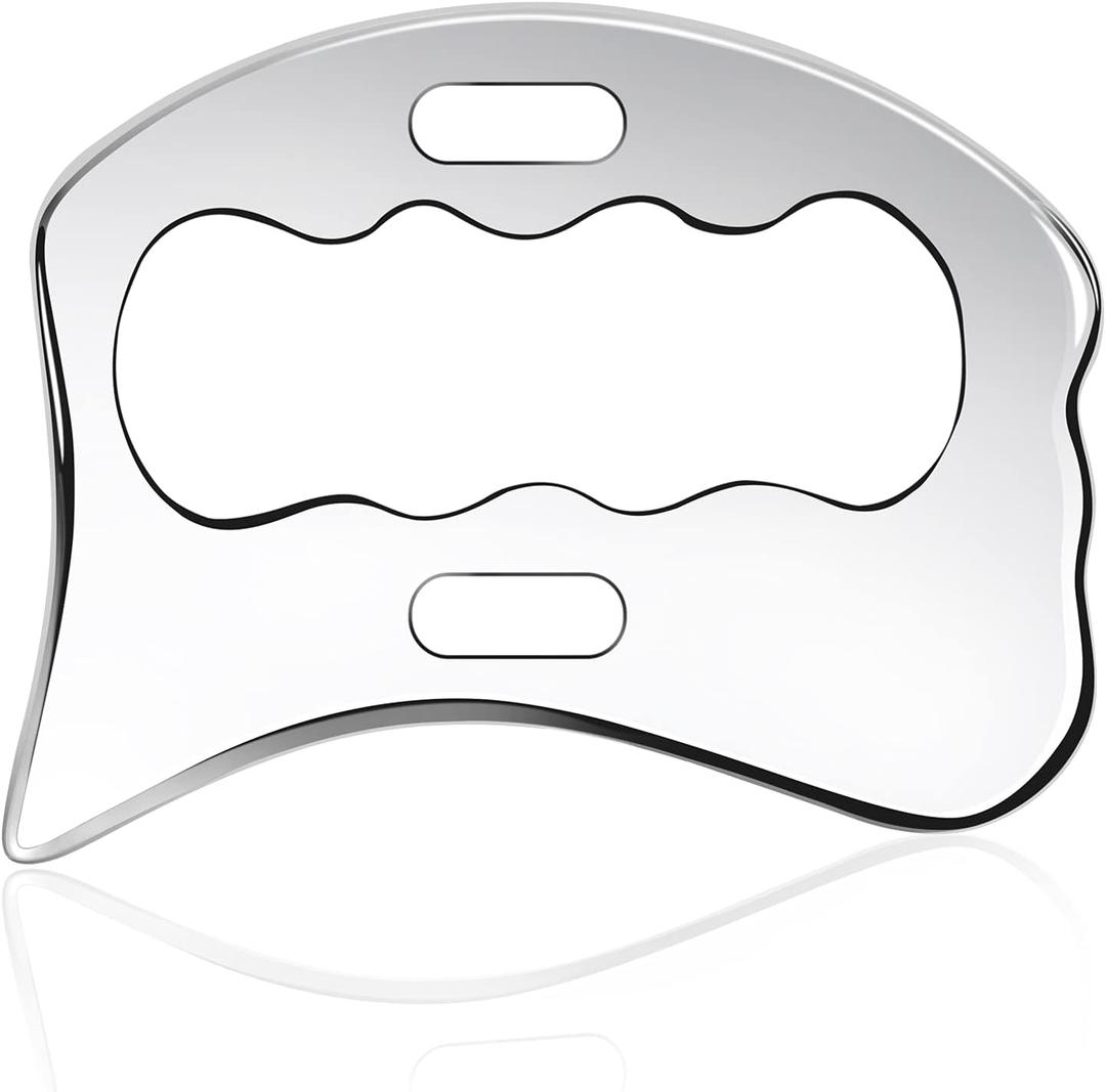 Guasha Massage Tool, Grade Stainless Steel Scraping Tool for Soft Tissue Upgrade Physical Therapy Stuff,Used for Back, Legs, Arms,Neck,Shoulder, Gua Sha Tool