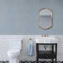 VaryPaper 15.7''x78.7'' Grayish Blue Grasscloth Wallpaper Textured Peel and Stick Fabric Wallpaper for Walls Removable Self Adhesive Waterproof Linen Contact Paper for Cabinets Shelves Bedroom Drawers