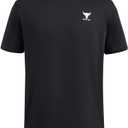 2 x Under Armour Men's Project Rock Simple Branded Short Sleeve T Shirt (Black, S)