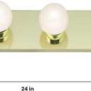Nuvo Lighting SF77/189 Transitional Four Light Vanity in Brass-Polished/Cast finish