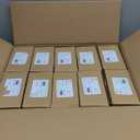 Kwikset Casey Interior Passage Door Handle 10 Pack, Lever for Closet and Hallway Doors, Reversible Non-Locking Handle Lever, Matte Black, with Microban Protection