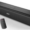 Saiyin Sound Bar,Soundbar for TV with 4 Powerful Speakers,Surround Sound System for TV,17 inch Soundbar with Bluetooth/HDMI-ARC/Optical/AUX,Wall Mountable