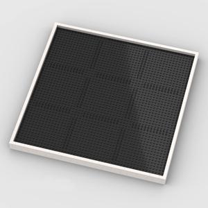 Baseplate & Frame for Pixel Mosaic Art, 15.7x15.7 (48x48-studs), 100% Compatible with Major Brands (White Frame)