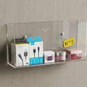 Acrylic Shelves for Wall Storage and Organizer, Clear | Transparent Design Highlights Skincare, Perfume, Easy-to-Find Versatile Floating Shelves for Bathroom, Bedroom and Playroom, 10.5x4x5x5"