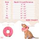 Supet Inflatable Dog Cone Collar Alternative After Surgery, Pet Neck Donut Collar Recovery E Collar for Neuter, Soft Dog Cone for Small Medium Large Dogs (Donut Pink, L(Neck 12"-16"))