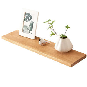 Rsuwiz Oak Floating Shelves for Wall Natural Wood Shelves, Wall Mounted Solid Wood Shelf Display Storage Rack for Living Room, Bedroom, Kitchen, Bathroom Decor (24 inches)