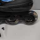 2PM SPORTS Vinal Inline Skates for Men with Light up Wheels Beginner Skates Fun Illuminating Outdoor Roller Skates for Kids and Adults - Azure X-Large