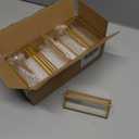 Boxalls Acrylic Sign Holders 4x6 in Gold, 6 Pack Picture Frame Table Number Wedding Holder, Vertical Photo Stand Double Sided, Menu Recipe Restaurant Reserved Display Centerpieces Bulk Frames