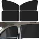 NTNEV Car Side Window Sun Shades, Shades with Magnets, Shade for Baby, Strong-Light Blocking & UV Protection Privacy Covers Auto Accessories (Double-sided Black)