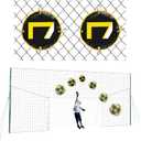 3-in-1 Soccer Training Rebounder & Goal Backstop Net - Soccer Goal for Volley, Passing, Solo Training - Outdoor Sports, Backyard Games