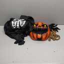 Spooktacular Creations Halloween Boy Scarecrow Pumpkin Reaper Costume with Kids Pumpkin Head for Halloween Cosplay (Medium (8-10yr))