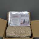 5 Pack Small Woven Storage Baskets for Shelves, Cotton Rope Baskets Organizer for Bathroom, Closet & Nursery, Decorative Storage Bins for Organizing Socks, Toys, 11.8"x7.9"x4.7", Khaki/White