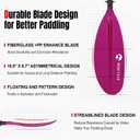 Adjustable Kayak Paddle, Fiberglass Shaft and Reinforced PP Blade | Lightweight and Floating Kayak Oar for Adults, 3-Piece, Size: 240-260 cm/94-102"