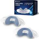 2 PCS N30i Nasal Cushion for AirTouch N30i (S), 1 pc Soft Fabric Nasal Cushion& 1 pc Velvet-Lined CPAP Nasal Cushion for AirTouch N30i, Soft Fabric for All Seasons, Velvet-Lined for Fall/ Winter(Blue), Size: S