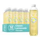 Sparkling Ice, Classic Lemonade Sparkling Water, Zero Sugar Flavored Water, with Vitamins and Antioxidants, Low Calorie Beverage, 17 oz Bottles (Pack of 12), No BB Date