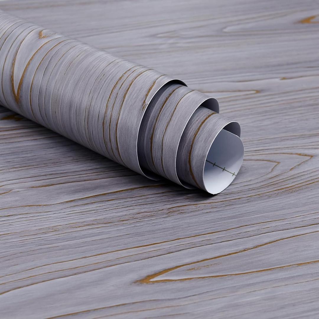 Wood Grain Contact Paper Waterproof Faux Wood Wallpaper Peel and Stick Wood Look Wallpaper for Countertops Furniture Adhesive Liner