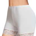 Avidlove Women's Under Shorts for Dresses Seamless Anti Chafe Underwear Smooth Boyshorts Lace Slip Shorts for Women (White)