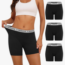 UMMISS Womens Boxer Briefs Underwear Cotton Boy Shorts Underwear Soft Anti Chafing Ladies Panties 4 Pack