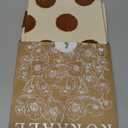 Embroidered Throw Pillow Cover 18x18 Inch - Modern Geometric Decorative Pillow Cover with Zipper for Sofa Couch Living Room Chair Bed Car Aesthetic Design Pillow Case, Brown Polka