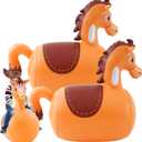 Hiboom 2 Pcs Giant Inflatable Hopping Toys 51 Inch Bouncer Animal Toys Ride on Animal Bouncy on Hopping for Birthday Party Gifts(Horse)