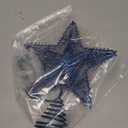 Aoriher 20 Light 10 Inches Christmas Star Tree Toppers Battery Operated Tree Topper with 20 Mini LED Lights for Christmas Holiday Seasonal Decoration (Blue)