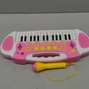 Love&Mini Piano Toy Keyboard for Kids - Birthday Gifts for 3 4 5 Years Old Girls Toys with 31 Keys and Microphone Musical Instrument Toys for Girls Gifts (Pink)