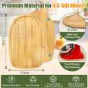 Mixer Slider for Kitchenaid Mixer 4.5-5 Qt Tilt-Head Stand Mixer Bamboo Wood Countertop Appliance Sliding Tray Mover Sliding Caddy for Kitchen Aid Slider Mat Accessories Attachments Natural Bamboo
